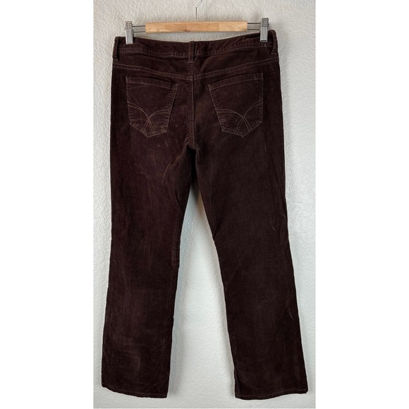 Tommy Hilfiger Women’s Brown  Corduroy Mid-Rise Straight Leg Pants, size 4 - Picture 2 of 7